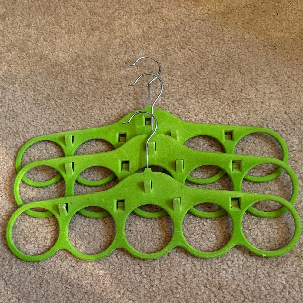 Set of Green Velvet Hangers